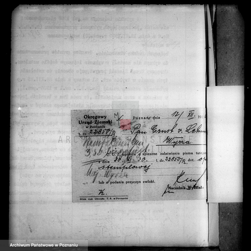 Obraz 12 z jednostki "Przymusowy wykup majątku Wyrza powiatu wyrzyskiego"