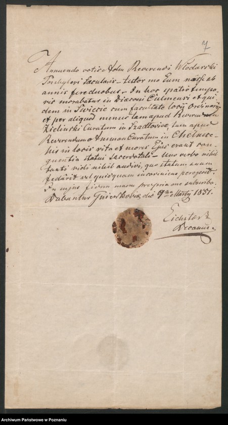 image.from.unit.number "A. betr. den polnischen Überläufer Honoratius von Włodarski"