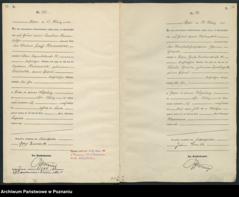 Obraz 14 z jednostki "Księga miejscowa urodzeń tom II [Rejestr główny urodzeń]"