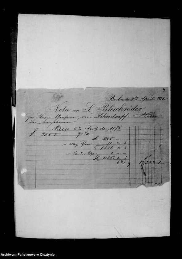 image.from.unit.number "/Akten Betr. Geldgeschäfte mit den Maklern u. Bankhäusern Broschwitz- Berlin, Soermans, Bleichröder- Berlin, Hetschal- Dresden, Dr. Strousberg Bln, Landsberger u. a. /"