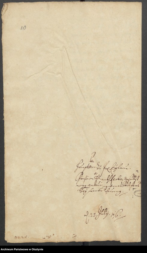 image.from.unit.number "Wegen der Schul=Gebäudes in Pr. Eylau [ Preussisch Eylau /Pruska Iławka]"