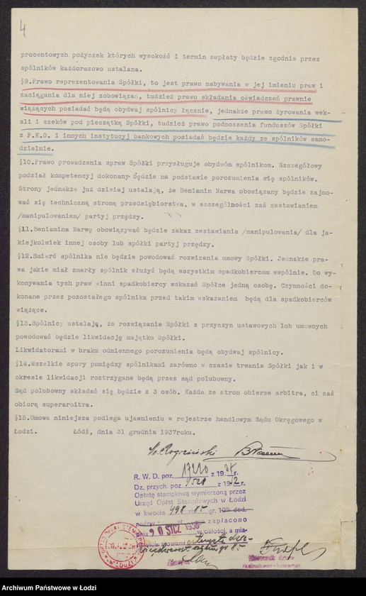 Obraz 6 z jednostki "Mordka Rogoziński, Beniamin Narwa- wyrób i sprzedaż przędzy"