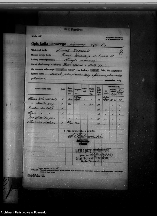 image.from.unit.number "Fabryka marmelady L. Bręczewskiego Poznań - Komandoria nr woj. porz. 1321"