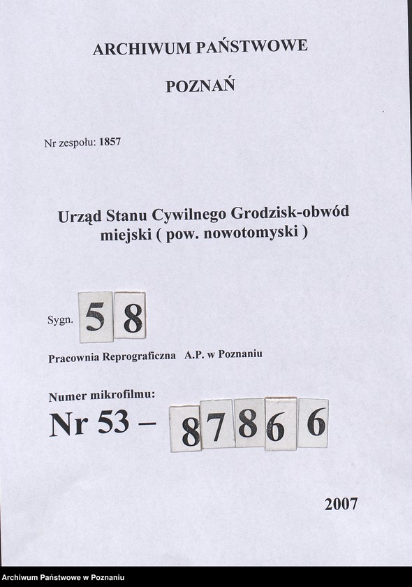 Obraz 1 z jednostki "Księga urodzeń"