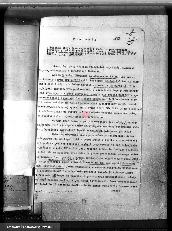 image.from.unit.number "Majętność leśna Stobnica powiat obornicki"