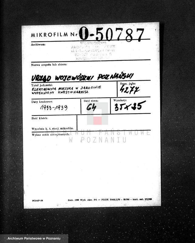 Obraz 2 z jednostki "Rzeźnia Miejska w Jarocinie nr kotła 5935"