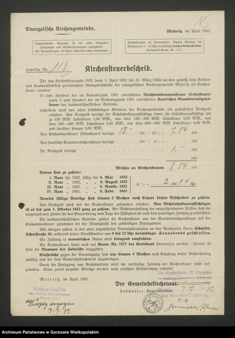 image.from.unit.number "Veränderungen in der Kirchensteuer- Hebeliste"
