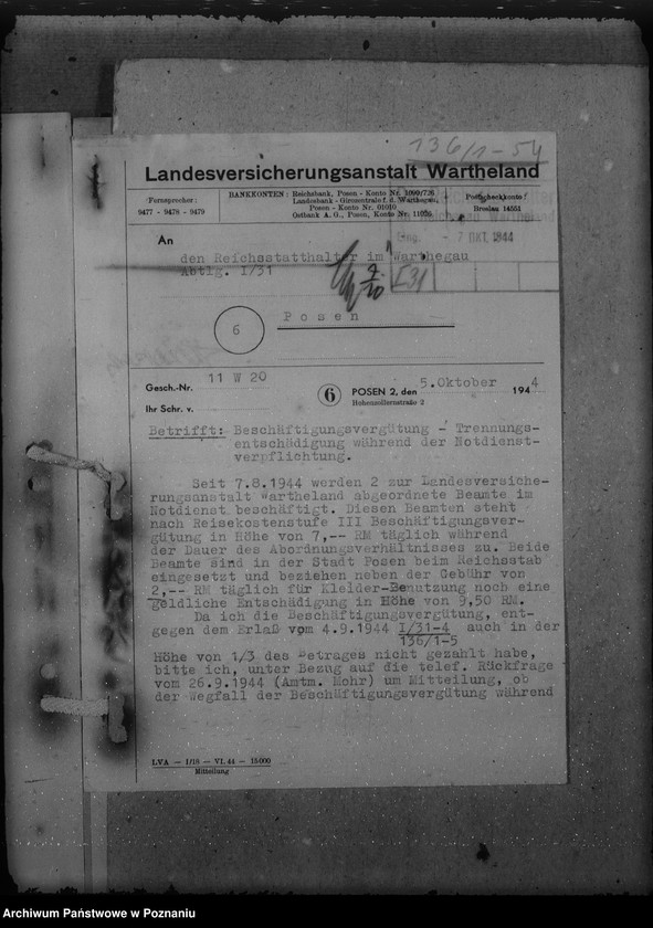 Obraz 8 z jednostki "Trennungsentschädigung und Beschäftigunggsvergütung"