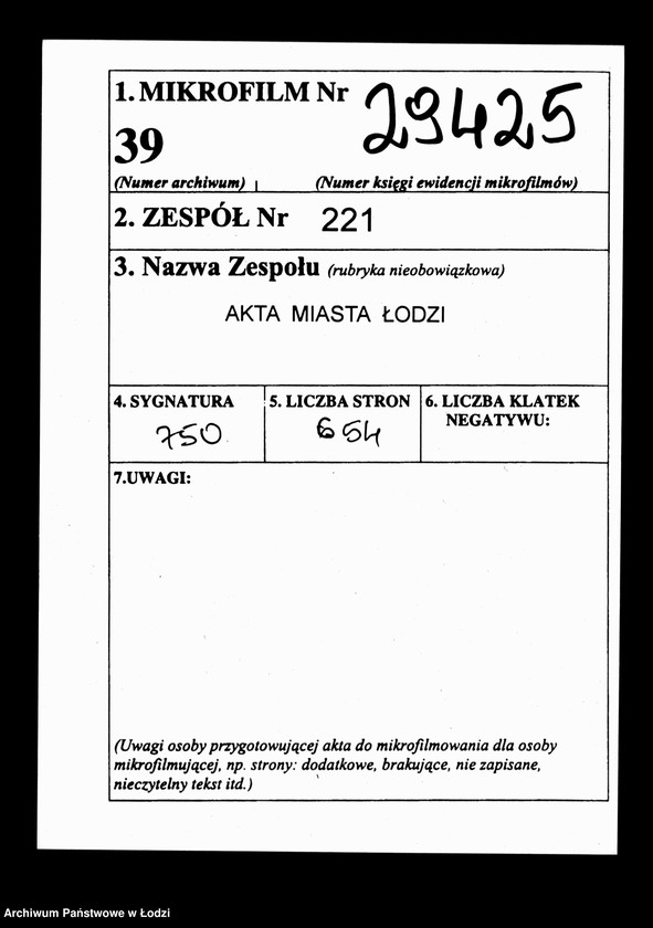 Obraz 2 z jednostki "Kniga javlennym pasportam na projezd po fabrično-lodzinskoj železnoj doroge 1866 god"