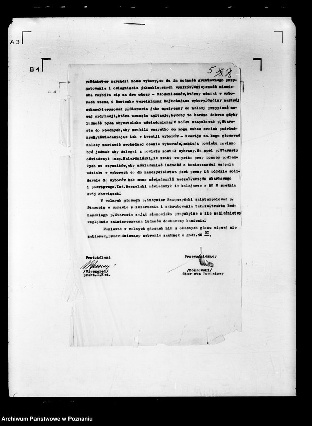 Obraz 9 z jednostki "Protokoły z zebrań periodycznych I instancji /kierowników władz i urzędów niezespolonych z terenu poszczególnych powiatów omawiające ogólną sytuację polityczną i społeczno-gospodarczą"