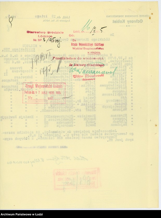 Obraz 12 z jednostki "Łódzkie Żydowskie Towarzystwo Ochrony Kobiet w Łodzi"