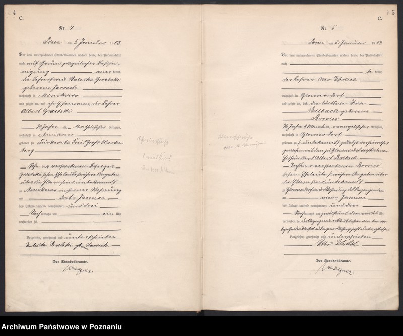 Obraz 5 z jednostki "Księga zgonów tom I"