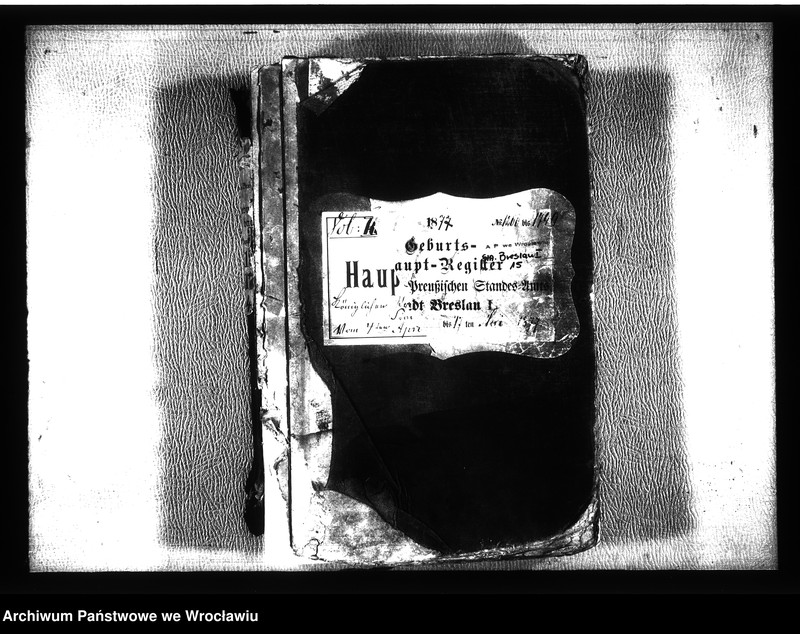 image.from.unit.number "Geburts-Haupt-Register Breslau I 1877 Band 3"