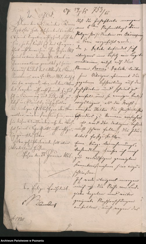 Obraz 7 z jednostki "Die aus Anlass der pollnischen Insurrektion stattgefundene Uebertritt polnischer und diesseitiger Untertanen."