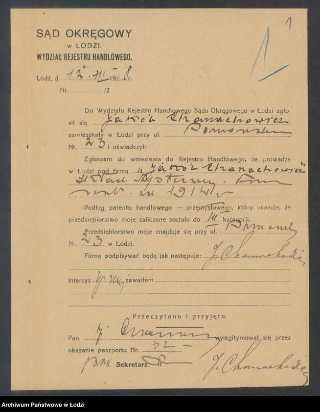 Obraz 3 z jednostki "Jakób Chanachowicz – skład apteczny"