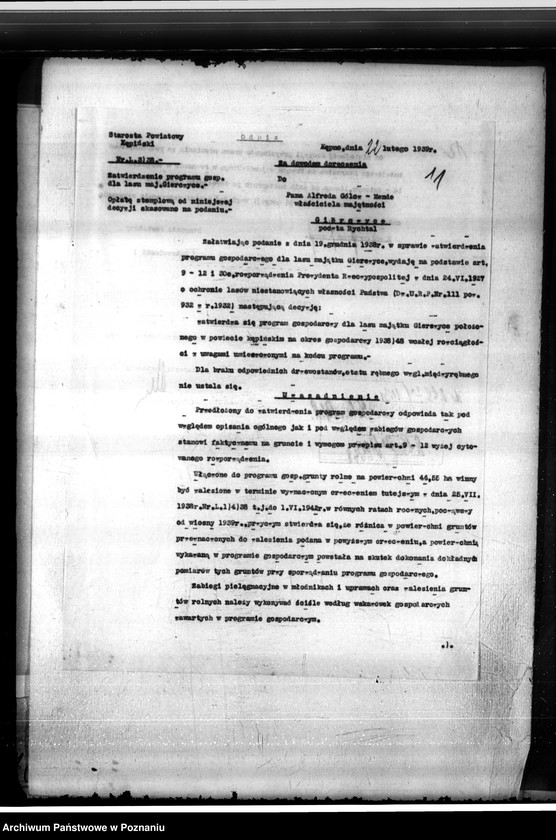 Obraz 15 z jednostki "Las majętności Gierczyce powiatu kępińskiego"