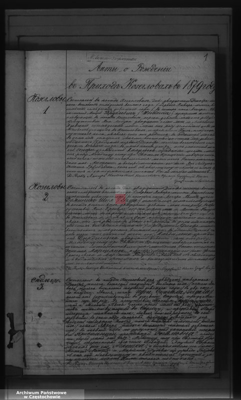 Obraz z jednostki "[Duplikaty akt urodzeń, małżeństw i zgonów z 1879 roku]"