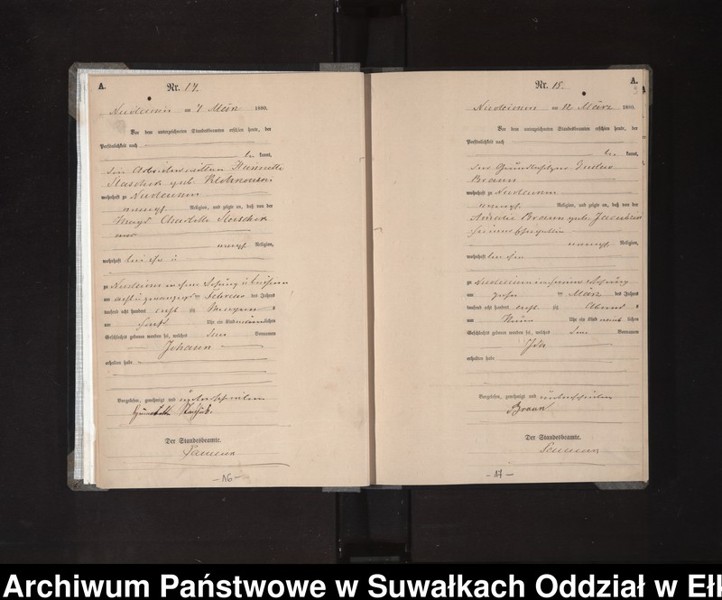 image.from.unit.number "[Geburts-Haupt-Register des Königlich Preussischen Standes-Amtes der Stadt Nikolaiken Kreis Sensburg]"