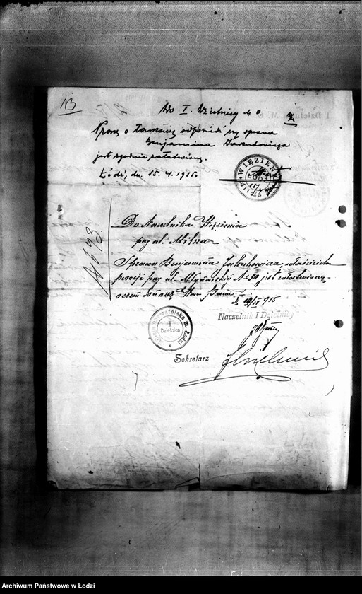 Obraz 16 z jednostki "Więzienie na Milsza [stan sanitarny więzienia, opieka nad chorymi, sytuacja służby więziennej]"