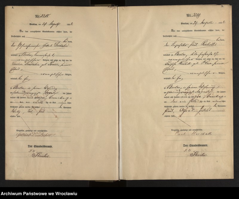 image.from.unit.number "Geburts-Haupt-Register Breslau II 1892 Band 9"