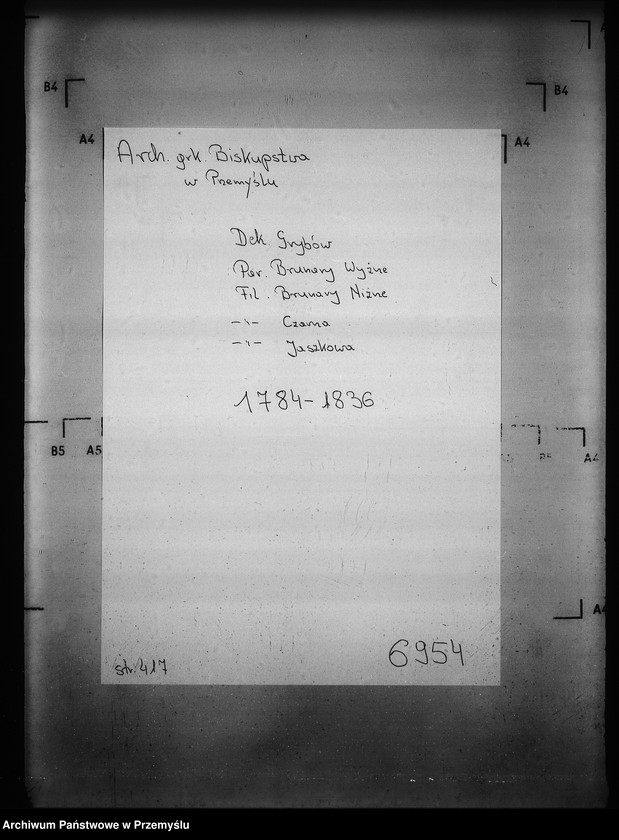 image.from.unit.number "[Kopie ksiąg metrykalnych parafii Brunary Wyżne z filiami Brunary Niżne, Czarna, Jaszkowa (dekanat Grybów)]"