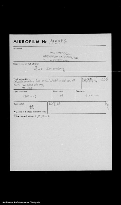 image.from.unit.number "Nachlasssache der verst. Wachtmeisters M. Guth zu Schönberg"