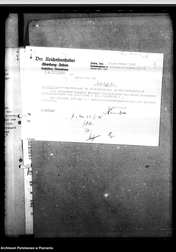 Obraz 13 z jednostki "Erfassung der deutschen Sozialrenten - Sozialversicherung"