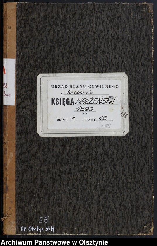 image.from.unit.number "Heiraths-Neben-Register Nr 1 - 18"