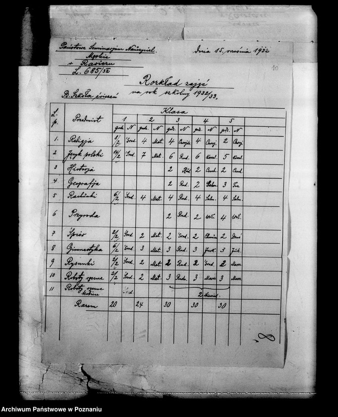 Obraz 13 z jednostki "Państwowe Seminarium Nauczycielskie miasto Rawicz"