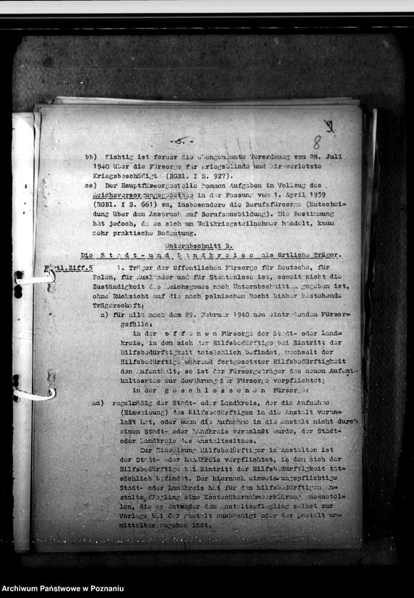 Obraz 12 z jednostki "Protokoły z konferencji, zarządzenia i korespondencja w sprawie opieki społecznej"