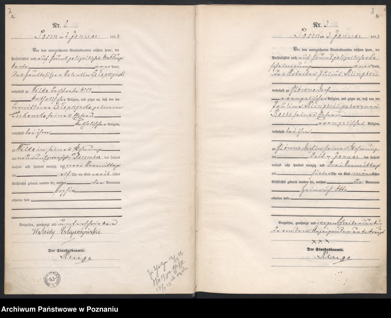 Obraz 4 z jednostki "Księga urodzeń t. I"