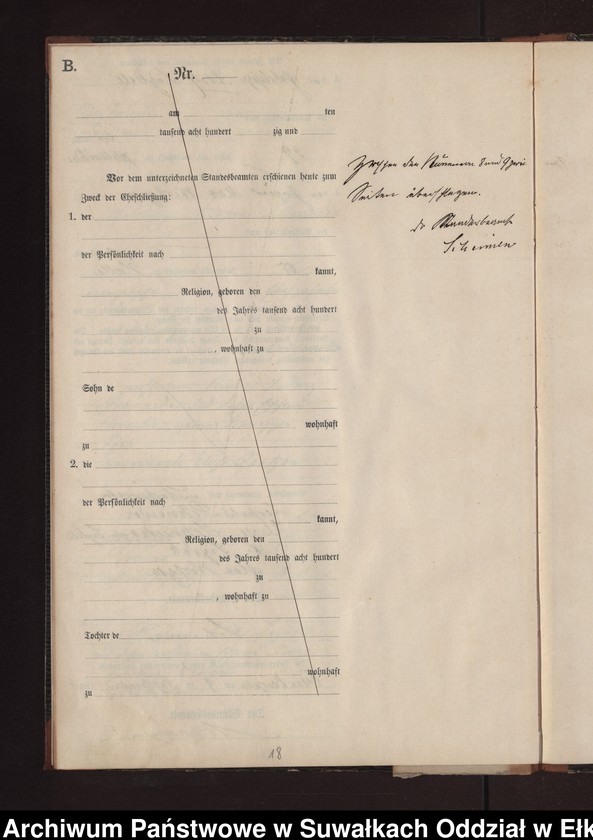 image.from.unit.number "Heiraths-Neben-Register des Preussischen Standes-Amtes Gross Konopken Kreis Loetzen"