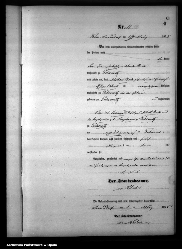 image.from.unit.number "Sterbe-Neben-Register des Standesamtsbezirks Hennersdorf [1875]"