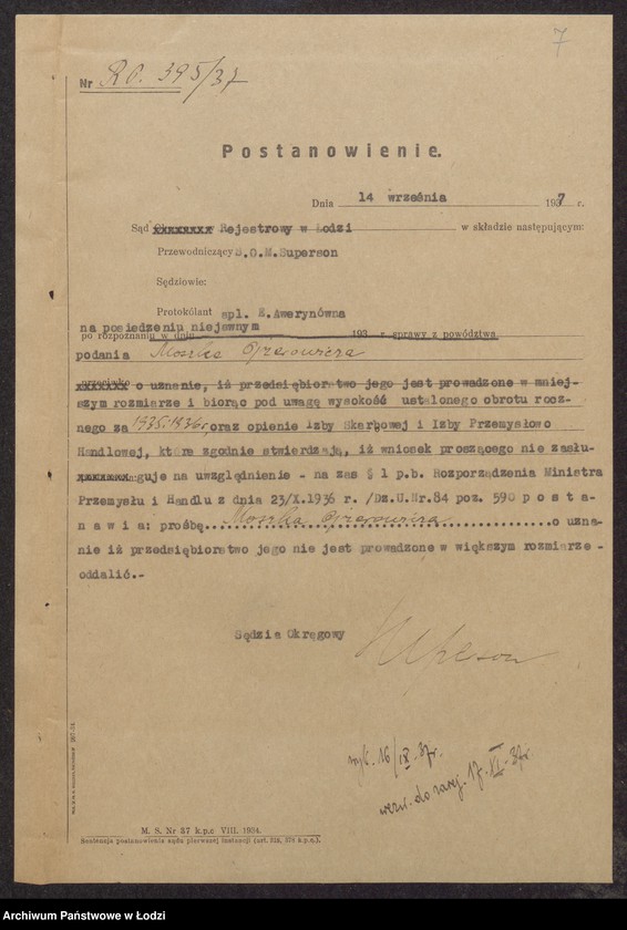 Obraz 9 z jednostki "Moszek Ojzerowicz- sprzedaż manufaktury i wyrób skarpet"