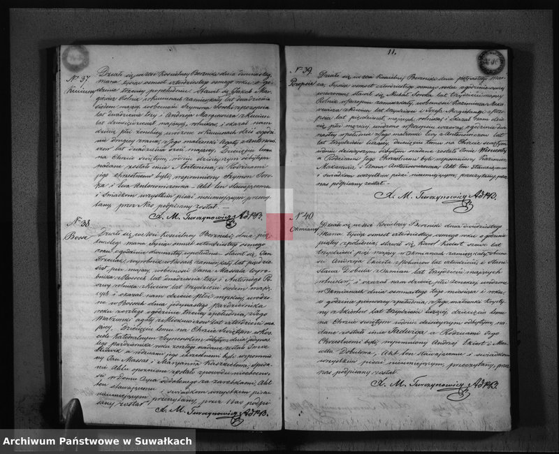 image.from.unit.number "Księga Duplikat Parafii Berznickiey z R-u 1848"