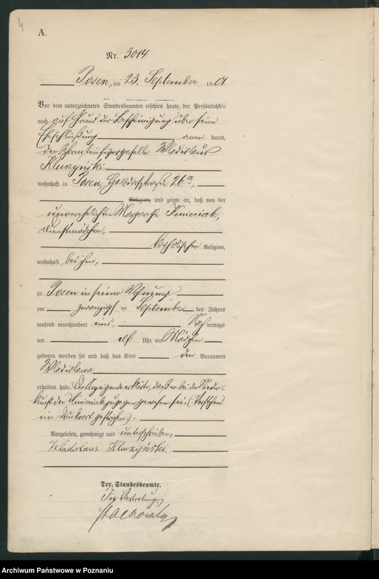 Obraz 7 z jednostki "Księga miejscowa urodzeń t. VI"