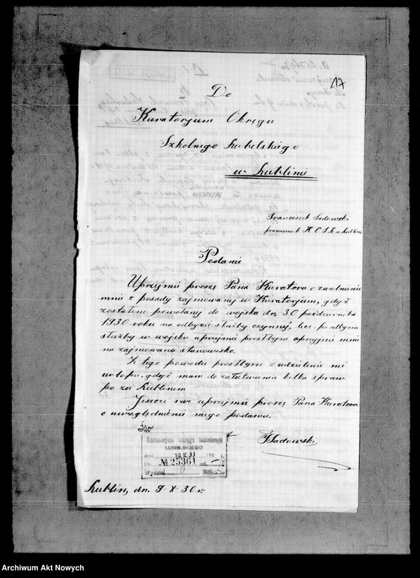 image.from.unit.number "Akta osobowe - Sadowski Franciszek."