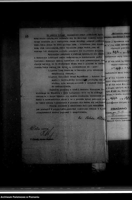 Obraz 14 z jednostki "Zatwierdzenie zakładu przemysłowego /urządzenie cukrowni we Wrześni/ Spółka Akcyjna"