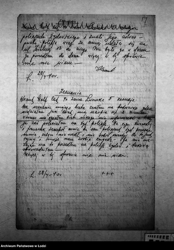 Obraz 10 z jednostki "[Sprawy karne: zeznania, meldunki, oskarżenia]"