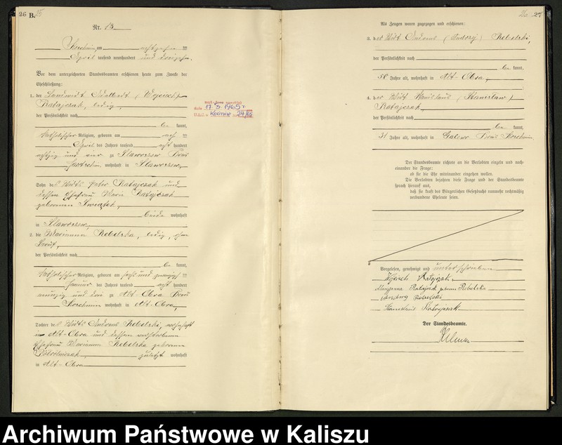 Obraz 16 z jednostki "[Księga małżeństw]"