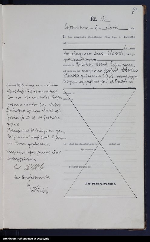image.from.unit.number "Sterbe-Haupt-Register Nr 1 - 47"