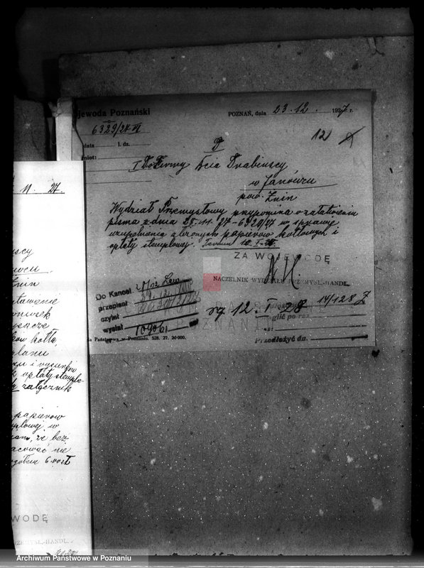 Obraz 16 z jednostki "Poznańska Termochemiczna Przetwórnia padliny Poznań-Główna nr woj. 167 pierwszy własność Bracia Drabińscy tartak w Janówcu pow. żniński"