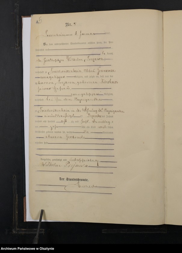 image.from.unit.number "Geburts-Haupt-Register Nr 1 - 303"