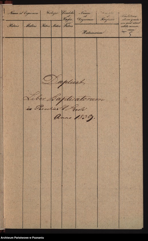 Obraz 6 z jednostki "Duplicat baptisatorum, copulatorum, mortuorum"