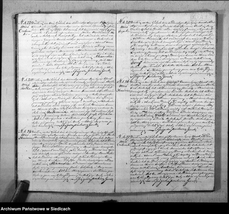 Obraz 7 z jednostki "Akta urodzin, małżeństw, zgonów"