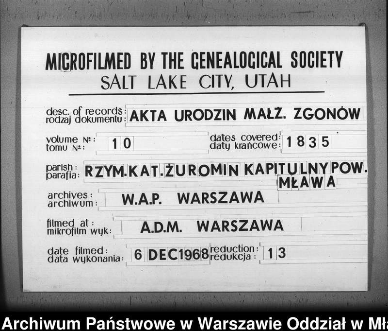 image.from.unit.number "Akta urodzin, małżeństw i zgonów"