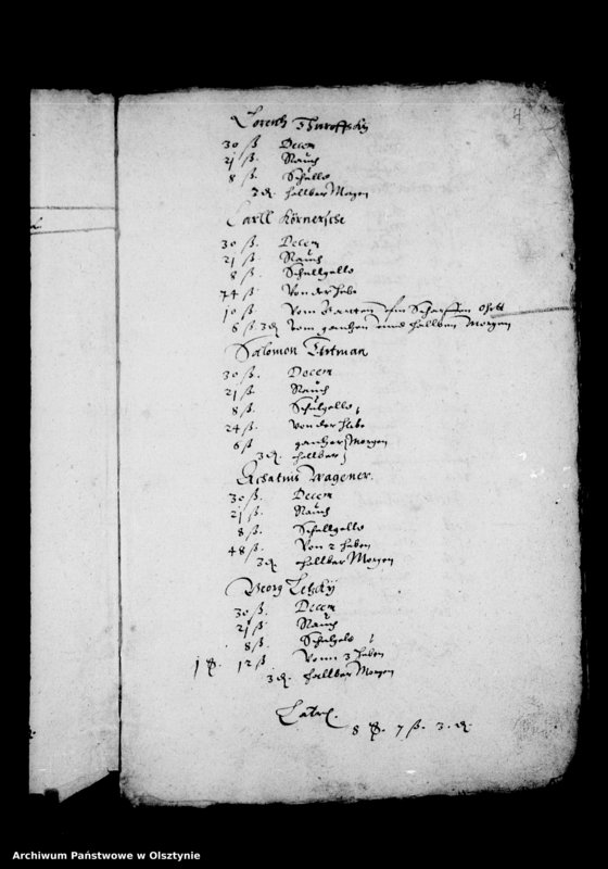 image.from.unit.number "Kirchen-Rechnung der Stadt Deutsch Eylau"