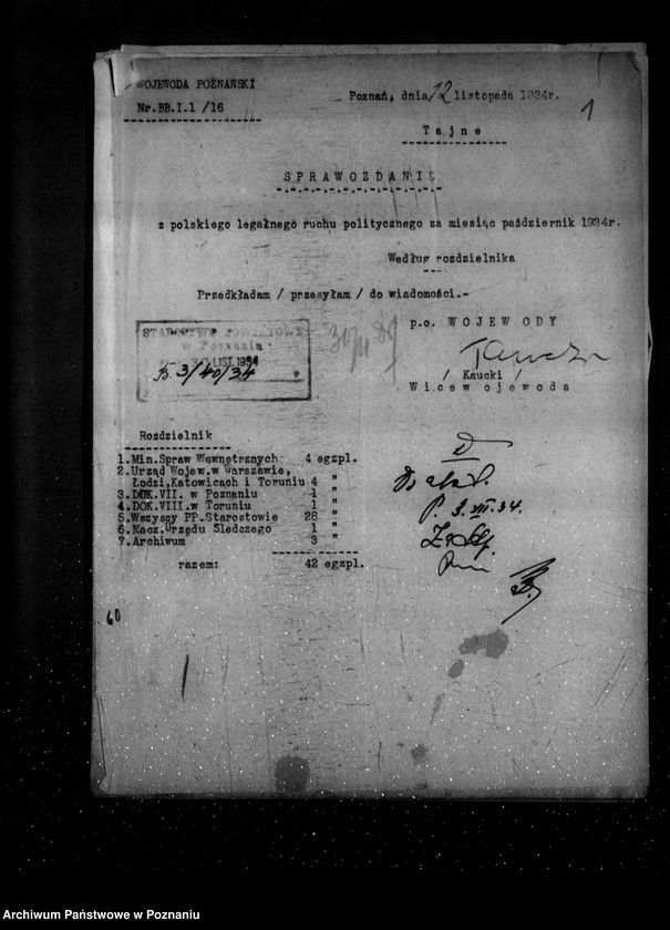 Obraz 6 z jednostki "Sprawozdania z polskiego legalnego ruchu politycznego za miesiące październik-grudzień 1934 r."