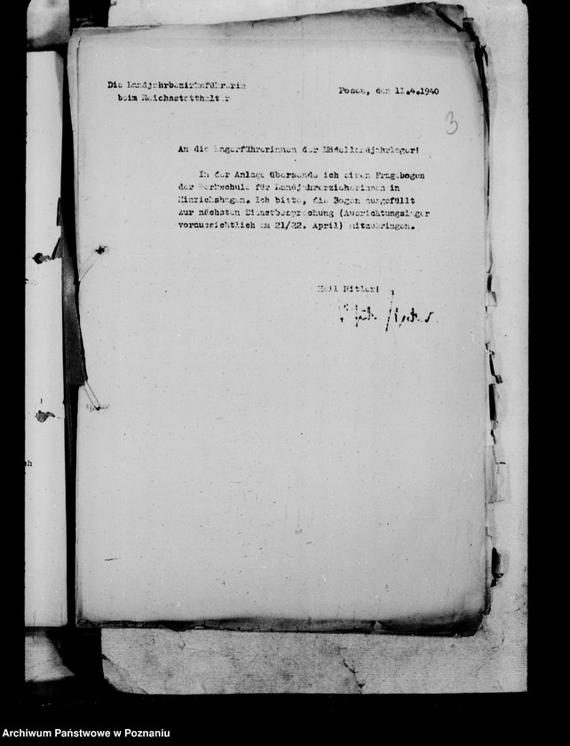 Obraz 7 z jednostki "Okólniki i zarządzenia dla Landjahrlager"