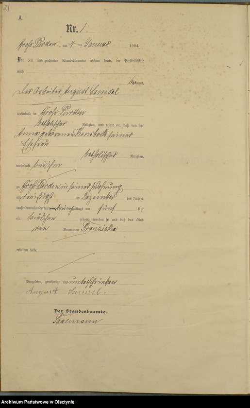 image.from.unit.number "Geburts-Haupt-Register Nr 1 - 65"